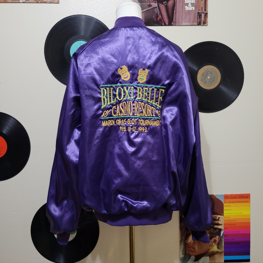 West Ark | Vintage 1993 Biloxi Belle Casino Mardi Gras Bomber Jacket